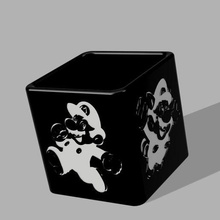 flower pot pencil mario game box video games console deco 3d print model - Mito3D