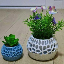 vaso de flores plantador a casa planta orgânica o design um pote cactus natural office caneta lápis plantadeira flor 3d print model - Mito3D