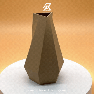 flower pot vase spiral 3d print model - Mito3D