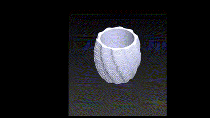 flor potes casa panela caneta ficar pé vasos artístico 3d print model - Mito3D