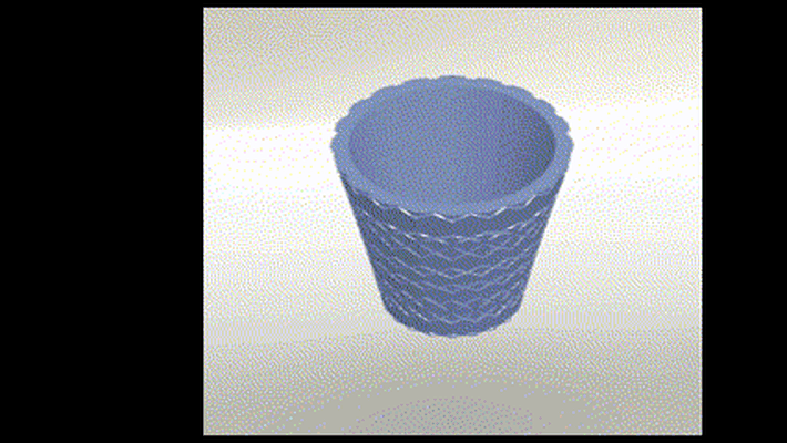 flor potes casa panela caneta ficar pé vasos plantadores 3d print model - Mito3D