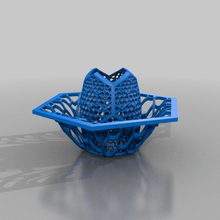 flower-power home Container 3d print model - Mito3D