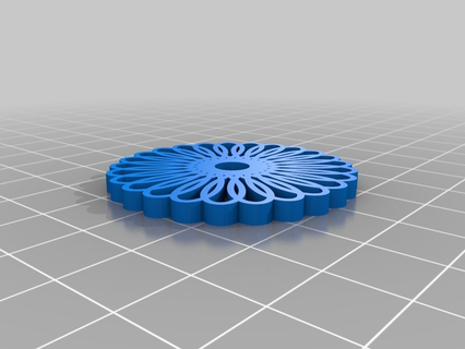 fleur Puissance 2 kaur personnalisé math art 3d print model - Mito3D