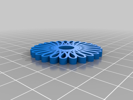 fleur Puissance kaur personnalisé math art 3d print model - Mito3D