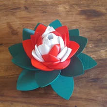fleur de puzzle jeu art la lampe blossum l'usine nature jouet fdm lotus 3d print model - Mito3D