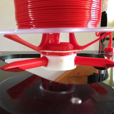 fleur de support bobine ezt3d modèle t1 outil la mise à niveau 3dkit 3D print model - Mito3D