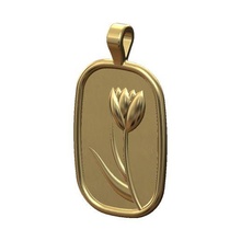 flower relief pendant charm 3d print model rose leaf plant nature jewelry printable gold silver jewellery fashion accessories luxury sterling bracelet necklace pendants 3d print model - Mito3D