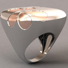 Blume Ring Schmuck Juwel Ringe Diamant einsam 3dprint 3dprintable 3d print model - Mito3D