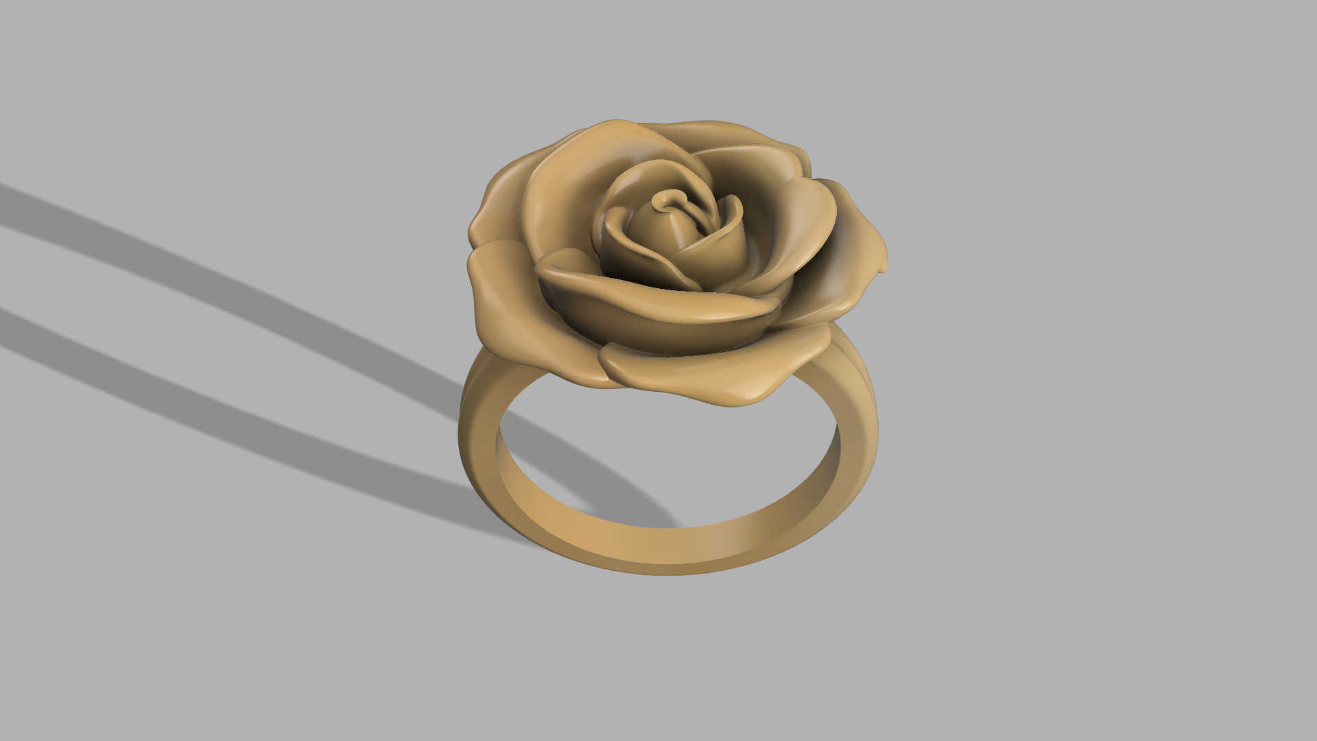 flower ring 3D print model - Mito3D
