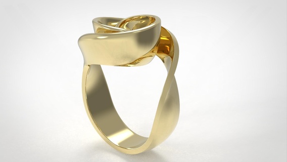 flower ring rings gem 3dprinting jewelry stl design 3d best fine print model shop stone girl pear gold engagement 3d print model - Mito3D