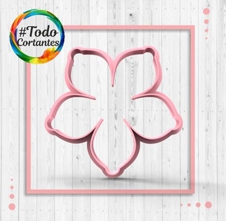 flower silhouette cutter flowers nature floral relief framework cutting cookie mass cutters seal 3d print model - Mito3D