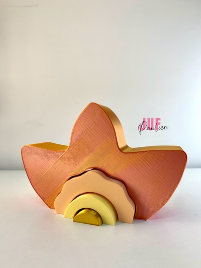 flower stacker bloemboog bloem boog sensory 3d print model - Mito3D