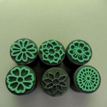 flower stamps 3d print model - Mito3D
