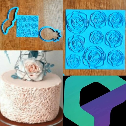 flower texture 3D print model - Mito3D
