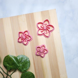 flower v51 clay cutter polymer cutters earring earrings shapes shape cutting tools mini diy 3d print model - Mito3D