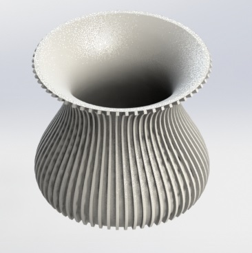 flower vase vase flower  3D print model - Mito3D