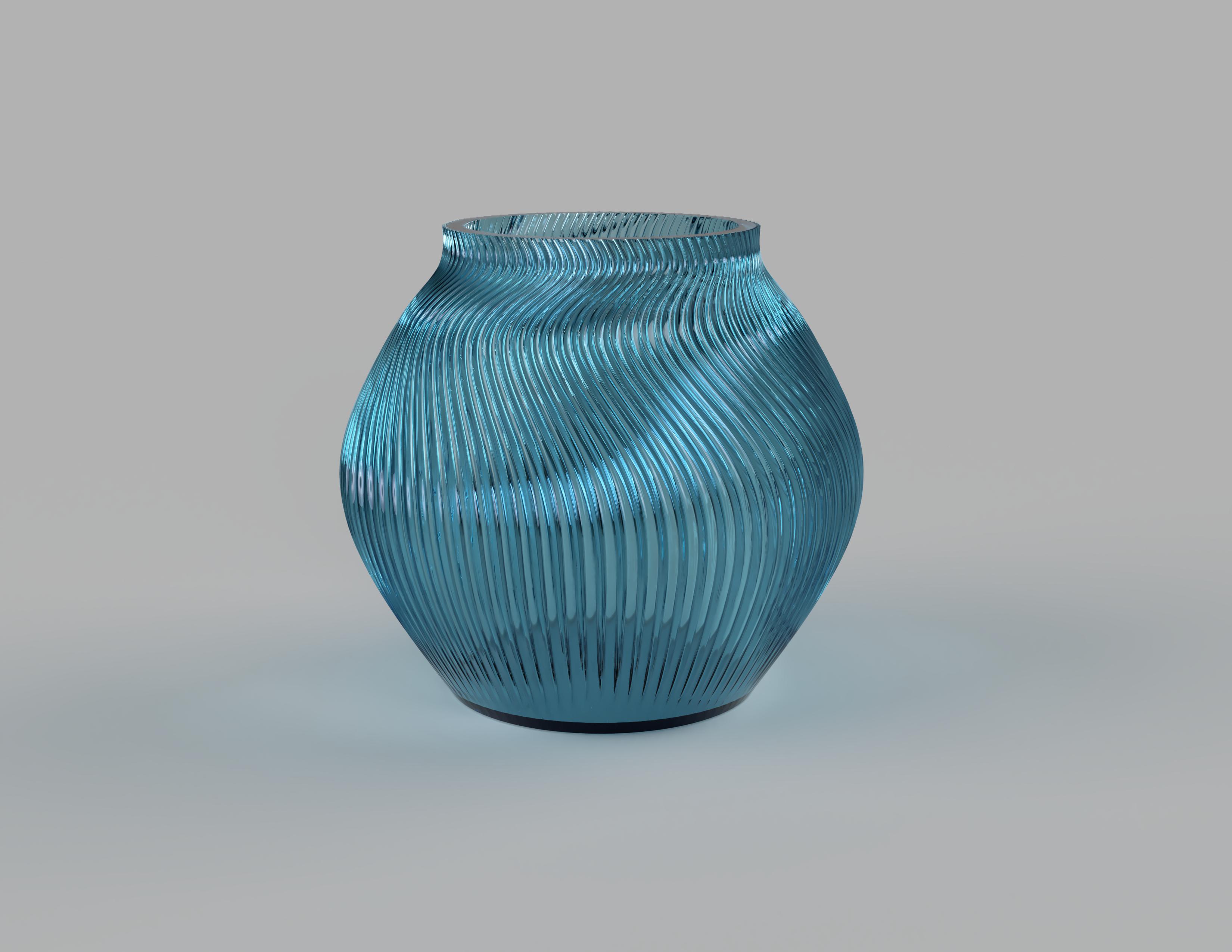 fleur vase fleurs décoration cristal 3D print model - Mito3D