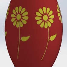 flor vaso florido 3d print model - Mito3D