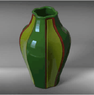 fleur vase 001 remix jouet décoration statue figurines sculpture 3d print model - Mito3D