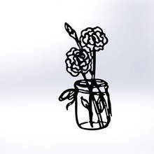 fleur vase 2 3d print model - Mito3D