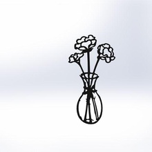 fiore vaso 5 3d print model - Mito3D