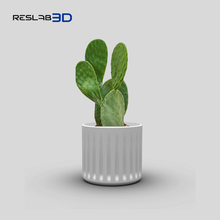 fiore vaso decorazione pentola ufficio geometria design kaktus 3d print model - Mito3D