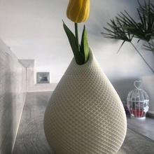 flower vase modern art 3d print model - Mito3D