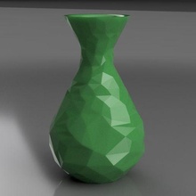 Blume Vase poly Architektur Krug Base 3d print model - Mito3D