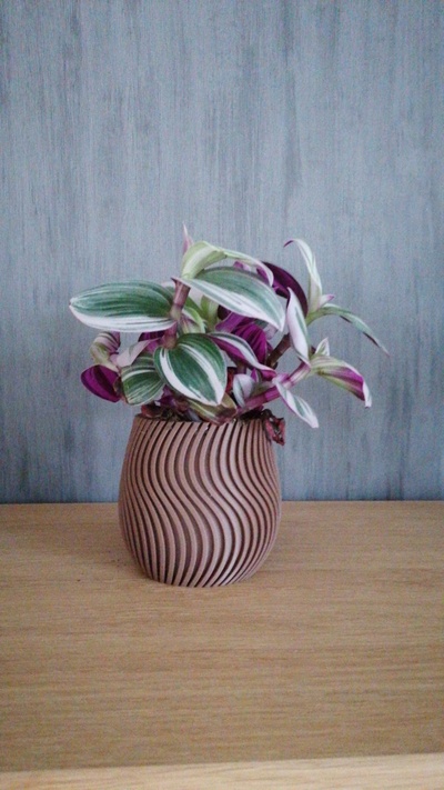 fiore vaso pentola casa fiori piani pianta deco decorare interni design simpatico 3d print model - Mito3D