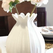 flower vase stl art ornament modern jar decoration flowerpot 3d print model - Mito3D