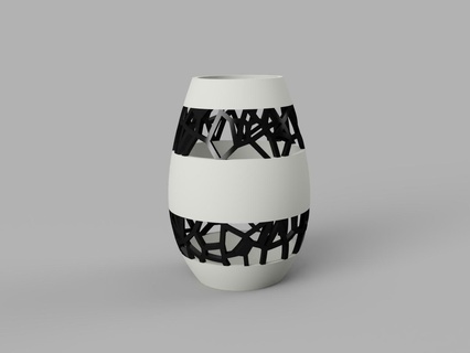 flor vaso Voronoi casa vaso flores vaso flor Voronoi 3d print model - Mito3D