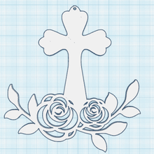 çiçekli çapraz 1 İsa isa sembol sembolizm Katoliklik Chretien Hıristiyanlık 3d print model - Mito3D