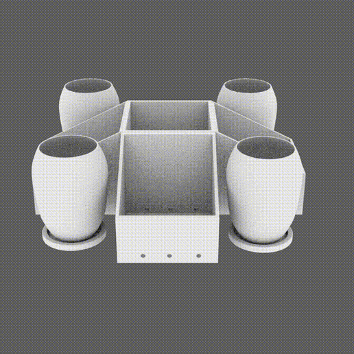 vaso flores Panela 3D print model - Mito3D