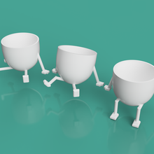 flowerpot 3d extremities kit 3 3d print model - Mito3D