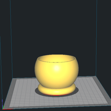 flowerpot ball home flower pot 3d print model - Mito3D