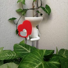 flowerpot design robert plant- valentine's day motive  robert plant pot volleyball succulent vase love plants valentine's day