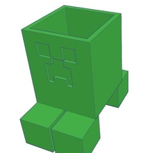 Blumentopf Minecraft Kriechpflanze 3d print model - Mito3D