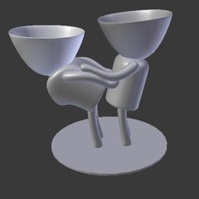 vaso di fiori rilassa relax pentola casa piani flowepot asdfog 3d print model - Mito3D
