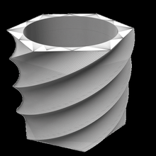 vaso di fiori tornado casa decorativo 3d print model - Mito3D
