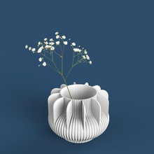 flowerpot vase home flower pot vas 3d print model - Mito3D