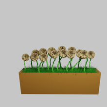 fiori in vaso art hause erba moderna 3d print model - Mito3D