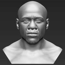 floyd mayweather bust 3d printing ready stl obj art statue miniature sculpture famous celebrity ufc fighter boxer boxing mike tyson 3d print model - Mito3D