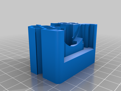 flsun qqs pro honeycomb engine mount remix delta qq 3d printer parts 3d print model - Mito3D