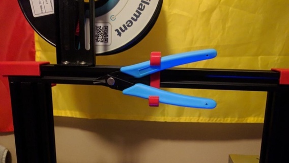 flush cutter v-rail mount crealty brands Tools anycubic cr-10 cr-20 creality cr10 ender 2 3 4 5 tools diggro alpha-3 ender3 accessories tool holder geeetech prusa tevo v rail 3d_printer_accessories 3d print model - Mito3D