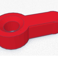 flush swivel lock gadget holder hold closed picture 3d print model - Mito3D