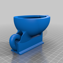 jetable toilette remix 3d print model - Mito3D