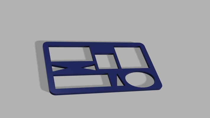flussdiagramm schablone mikp scuola mathe disegnare maestro 3d print model - Mito3D