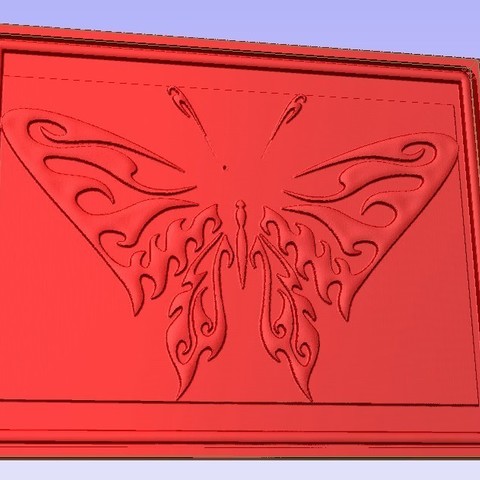 flutterby various moth butterfly relief stl 3d 3D print model - Mito3D