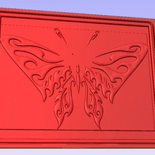 flutterby various moth butterfly relief stl 3d 3d print model - Mito3D