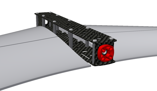 fluxo motor espaçador flybot mrw veículos controlo remoto controle 3d print model - Mito3D